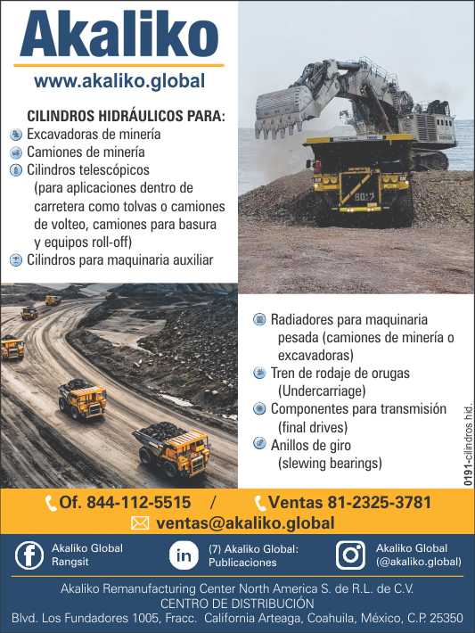 Cilindros hidraulicos para excavadoras de mineria, camiones de mineria, cilindros telescopicos, cilindros para maquinaria auxiliar. Radiadores para maquinaria pesada, tren de rodaje de orugas Cilindros hidraulicos para excavadoras de mineria, camiones de mineria, cilindros telescopicos, cilindros para maquinaria auxiliar. Radiadores para maquinaria pesada, tren de rodaje de orugas