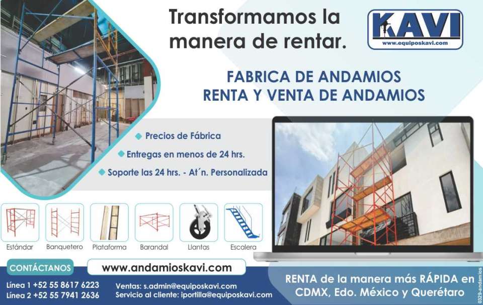 Renta y Venta de Andamios, Estandar, Banquetero, Plataforma, Barandal, Llantas, Escalera. Precios de Fabrica. Entregas en menos de 24 hrs. Soporte las 24 hrs. Renta en CDMX, Edo.Mexico y Queretaro. Renta y Venta de Andamios, Estandar, Banquetero, Plataforma, Barandal, Llantas, Escalera. Precios de Fabrica. Entregas en menos de 24 hrs. Soporte las 24 hrs. Renta en CDMX, Edo.Mexico y Queretaro.