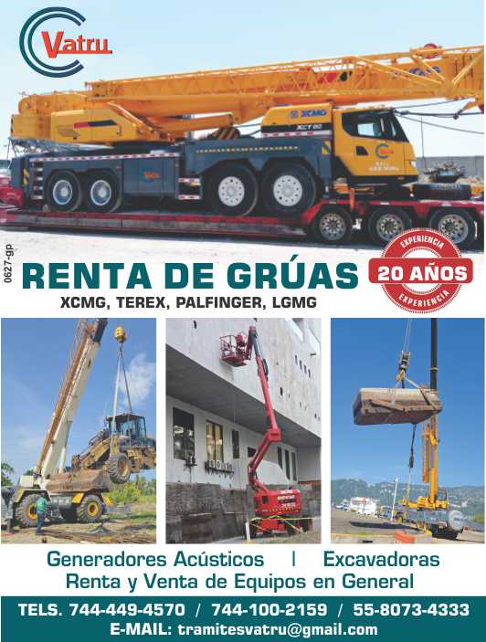 Gruas XCMG, TEREX, PALFINGER, LGMG en Renta. Generadores Acusticos, Excavadoras. Renta y Venta de Equipos en General. Gruas XCMG, TEREX, PALFINGER, LGMG en Renta. Generadores Acusticos, Excavadoras. Renta y Venta de Equipos en General.