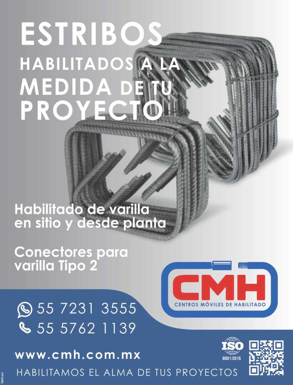 Estribos Habilitados a la medida de tu Proyecto. Habilitado de Varilla en sitio y desde planta. Conectores para varilla tipo 2. Estribos Habilitados a la medida de tu Proyecto. Habilitado de Varilla en sitio y desde planta. Conectores para varilla tipo 2.