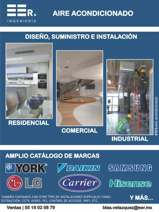 Para uso Residencial, Comercial e Industrial. Amplio Catalogo de Marcas: York, Daikin, Samsung, LG, Carrier, Hisense. Instalacion de Extraccion, CCTV, Audio, PCI, Control de Acceso, Wifi y mas. Para uso Residencial, Comercial e Industrial. Amplio Catalogo de Marcas: York, Daikin, Samsung, LG, Carrier, Hisense. Instalacion de Extraccion, CCTV, Audio, PCI, Control de Acceso, Wifi y mas.